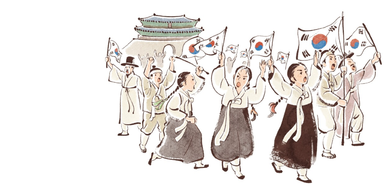 아우내 장터에서 만세 운동을 주도한<BR />독립운동가